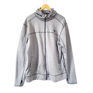 The North Face Heather Grey Canyonlands Full Zippered‎ Hoodie Jacket